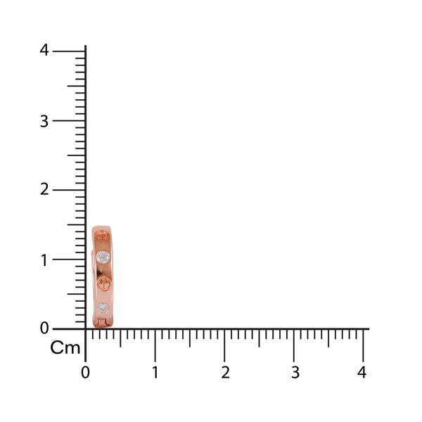 Icona Screw-Set Diamond Huggies