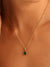 Simple Emerald Pendant Necklace