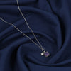 925 Silver Purple Square Necklace