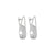 Sleek Sparkle Silver Earrings