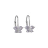 BUTTERFLY BRILLIANCE SILVER EARRINGS