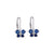 SAPPHIRE BUTTERFLY SILVER EARRINGS