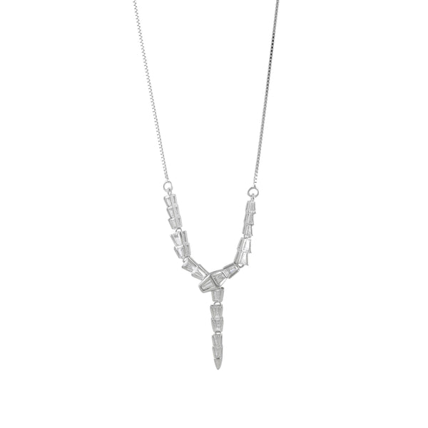 MORDERN CASCADE SILVER NECKLACE