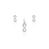925 SILVER INFINITY PENDAL SET