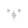 925 SILVER SNOW FLAKE PENDAL SET