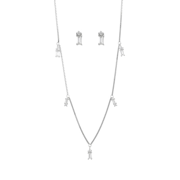 DIAMOND BAR ELEGANCE NECKLACE SET