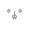 925 SILVER ROUND PENDAL SET