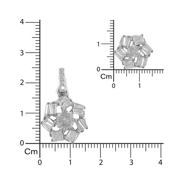 925 SILVER STARDUST HEX PENDAL SET