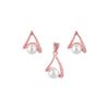 PEARL DROP PENDANT & EARRING SET