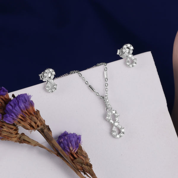 925 SILVER INFINITY PENDAL SET