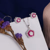 925 SILVER FLORAL PENDAL SET