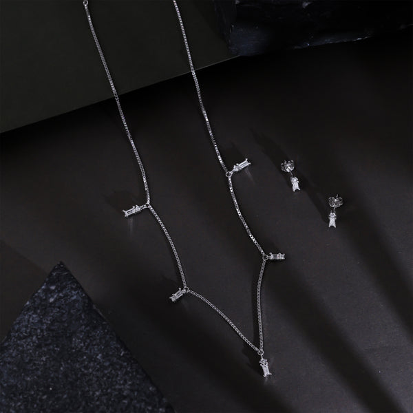 DIAMOND BAR ELEGANCE NECKLACE SET