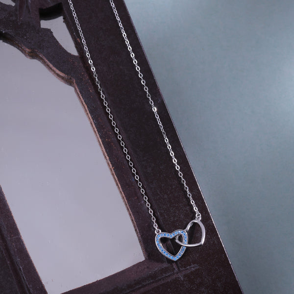 INTERLOCKING HEARTS NECKLACE