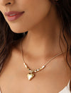 Klissaa Rope Chain Heart Necklace