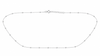 Minimal Silver Beaded Waist Chain