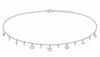 Ocean Charm Pearl Silver Waist Chain