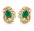 Emerald Elegance Moissanite Statement Earrings