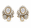 Floral Brilliance Moissanite Stud Earrings