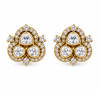 Triple Brilliance Moissanite Stud Earrings