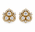 Triple Brilliance Moissanite Stud Earrings