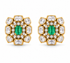 Emerald Radiance Moissanite Statement Earrings
