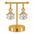 Graceful Bell-Cut Moissanite Drop Earrings