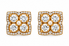 Royal Square Moissanite Stud Earrings