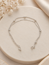Dual Chain Pearl 92.5 Silver Bracelet