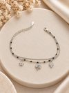 Floral Garden Double-Layer 92.5 Silver Bracelet