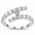 Emerald Cut Moissanite Double Band Statement Ring