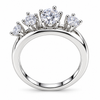 Five Stone Moissanite Crown Ring