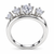 Five Stone Moissanite Crown Ring