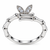Leaf Motif Moissanite Bow Ring