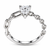 Heart Cut Moissanite Chain Link Ring
