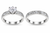 Sparkling Moissanite Statement Ring Pair