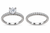 Twisted Solitaire & Sparkling Stone Ring Pair
