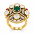 Exquisite Green Emerald & Moissanite Halo Ring – Premium 92.5 Silver Jewellery