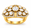 Classic Round-Cut Moissanite Halo Ring – Premium 92.5 Hallmarked Silver