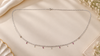 Ruby & Diamond Drop Silver Waist Chain