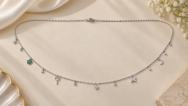 Celestial Charm Silver Waist Chain