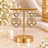 Royal Jhumka Moissanite Drop Earrings