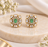 Emerald Radiance Moissanite Statement Earrings