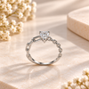 Heart Cut Moissanite Chain Link Ring