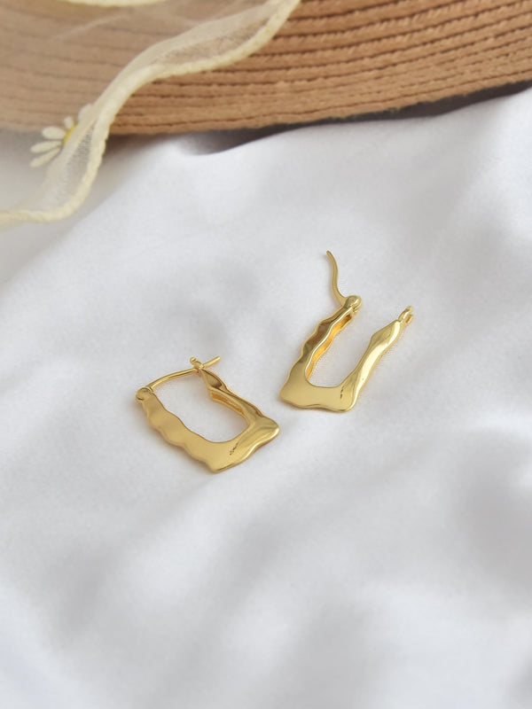 Statement Rectaungular Hoops