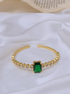 Trisha Emerald Cuff Bangle