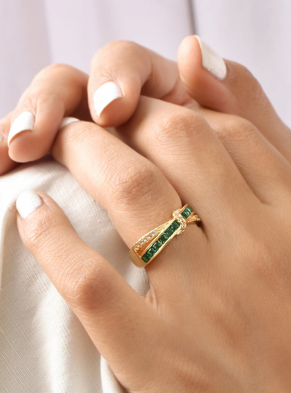 Elina Green Zirconia Band