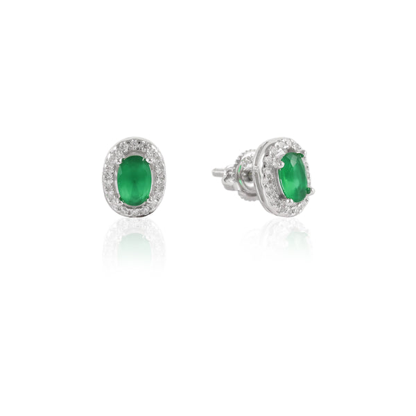 925 SILVER EMERALD TOPS