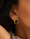 Emerald Square Studs