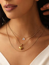 Waterproof Layered Heart Necklace