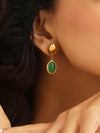 Green Opal Earrings